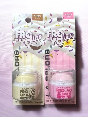 L.A. Colors Fro-Yo Lip Balm Duo — Coconut & Vanilla